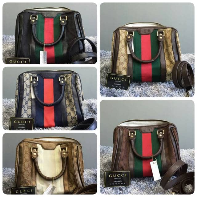 #TasWanita Cantik - Gucci Speedy Boston Canvas 25 cm Semi Premium