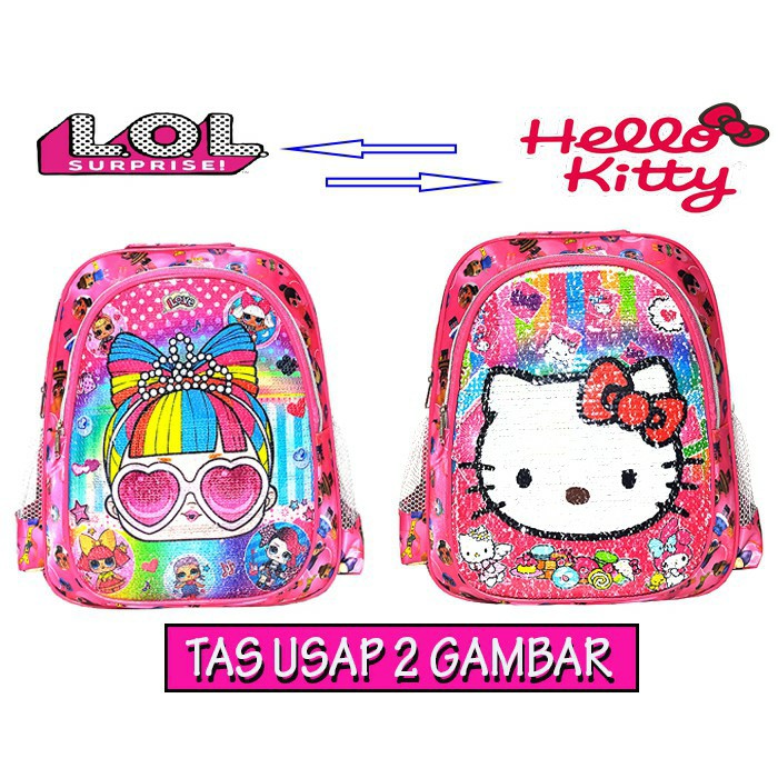 Tas ransel usap anak perempuan L0L h3llo k1tty 2 model