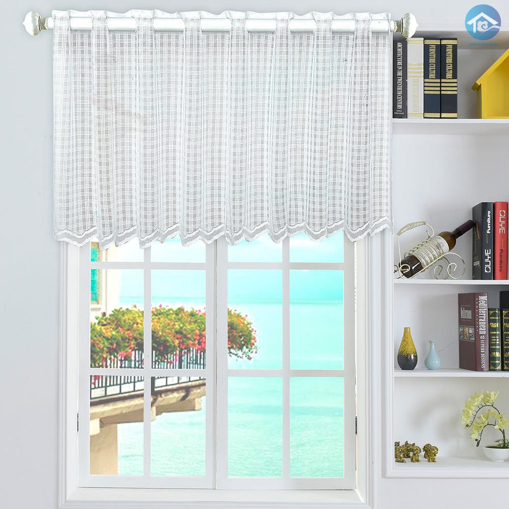 Stvalance Grid Style Short Sheer Curtains Rod Pocket Mesh Window Sheer Drapes For Kitchen Balcony Home 18x59 Shopee Indonesia Stvalance Grid Style Short Sheer Curtains Rod Pocket Mesh Window Sheer Drapes For Kitchen Balcony Home 18x59 Shopee Indonesia