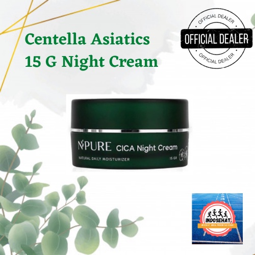 NPURE Cica Night Cream - Krim Penghalus Pencerah Pelembab Perawatan Acne Wajah Centella Asiatica