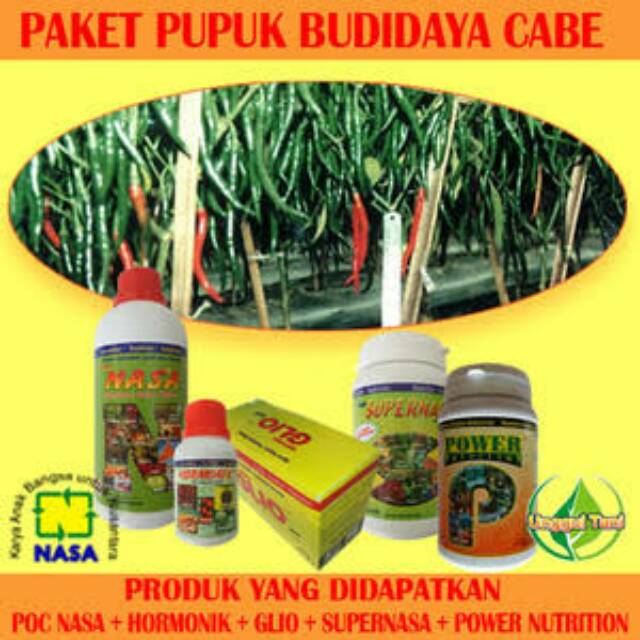 PAKET PUPUK  BUDIDAYA CABAI / AGEN NASA JAKARTA