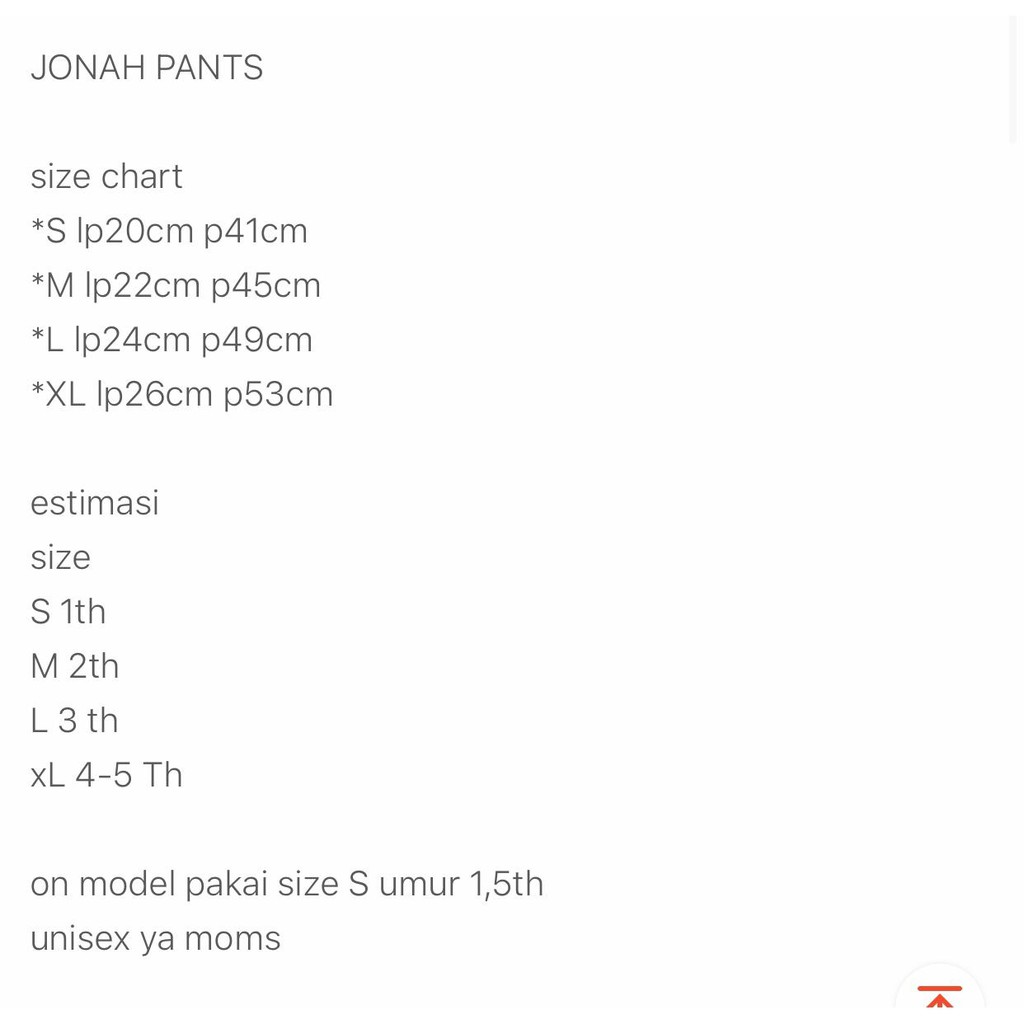 Babygiggles - Andreeanna Jonah Pants/celana anak unisex