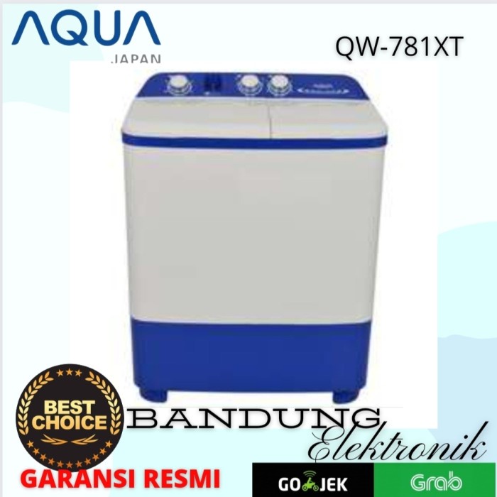 AQUA QW-781XT MESIN CUCI 2 TABUNG QW781XT 7KG HIJAB SERIES