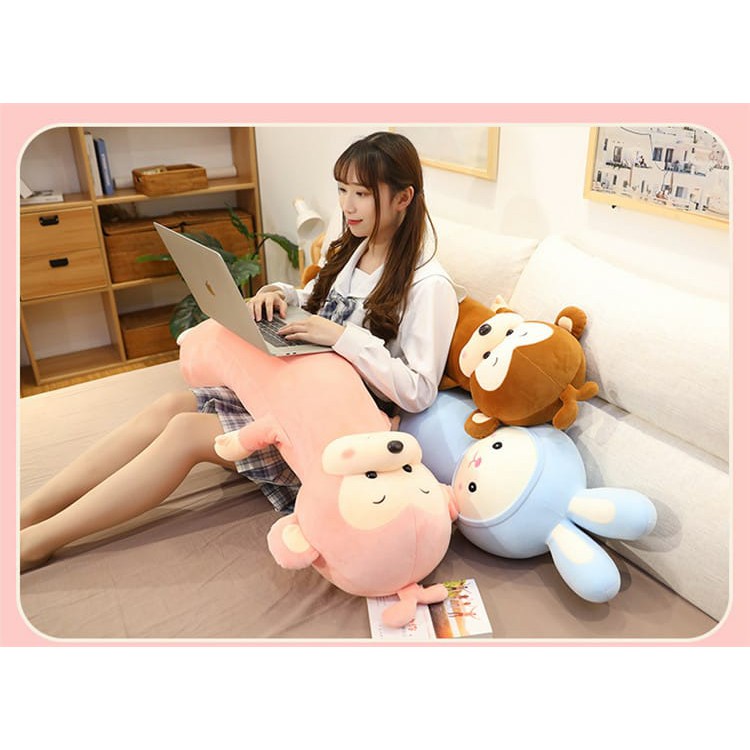 Guling Boneka Uniocrn Piggy Bunny Bahan Plush