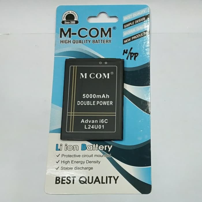 Battery Batre Baterai Double Power Mcom Advan i6C L24U01