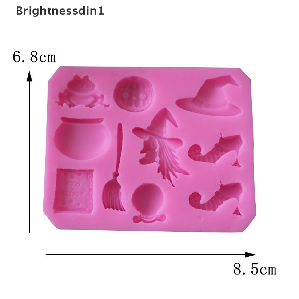 Cetakan Kue Bentuk Labu Halloween Bahan Silikon 1 In 1 Untuk Dekorasi Dapur
