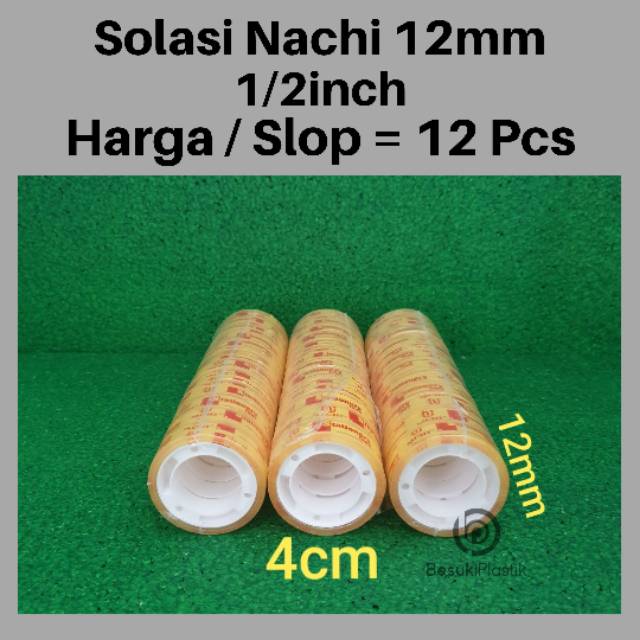 

Solasi Kecil 12mm 10yd / Selotip Kecil 1/2inch 10 yard / Solasi Meja Kecil / Solasi Selotip Bening Kecil