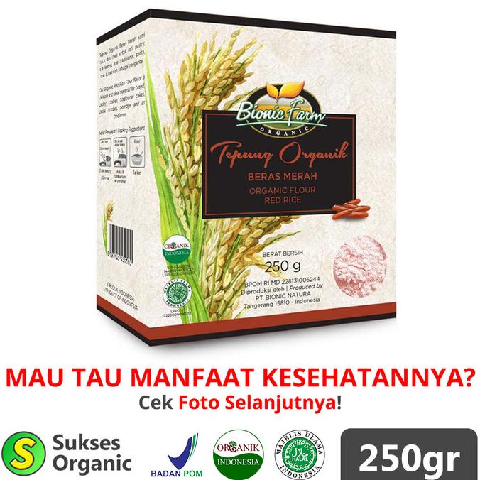 

Cuci Gudang Awal Tahun Tepung Beras Merah Organik MPASI | 250gr | Bionic Farm Cuci Gudang Awal Tahun