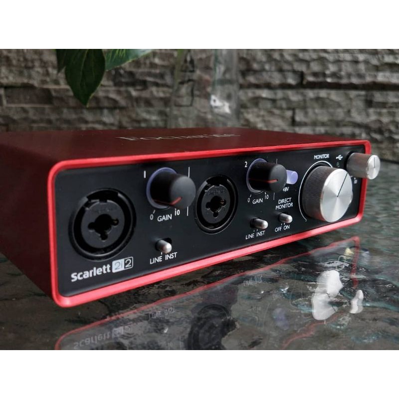 Soundcard Focusrite 2i2 Gen-2 Scarlett Mulus No Minus Fullset