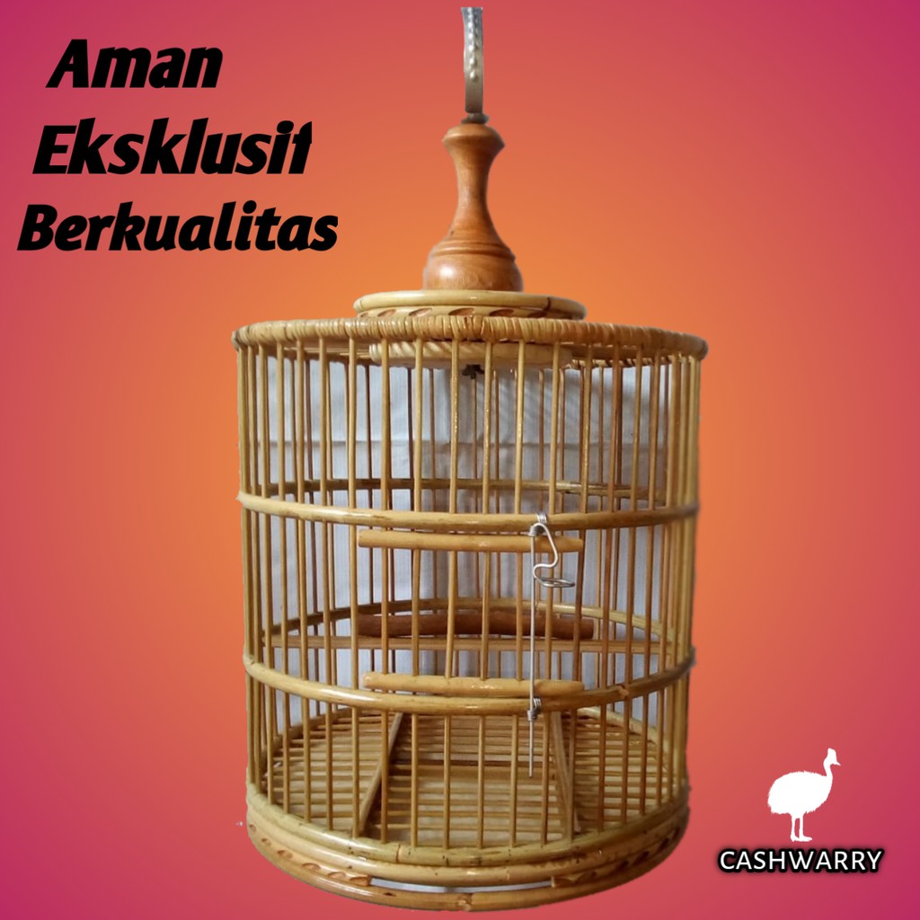 Sangkar Perkutut Rotan Asli