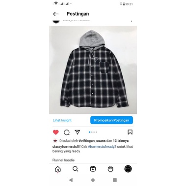 Flannel hoodie veterano