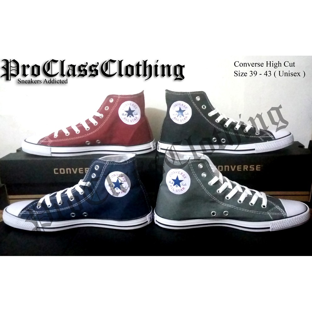 Sepatu Converse All Star High Cut Slim + Include Box