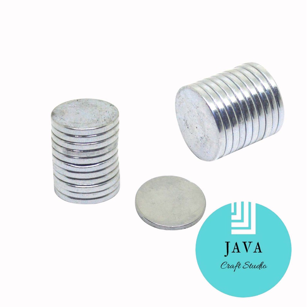 KANCING MAGNET TAS NEODYIUM 20 MM TEBAL 2 MM NIKEL MTN 20 NK