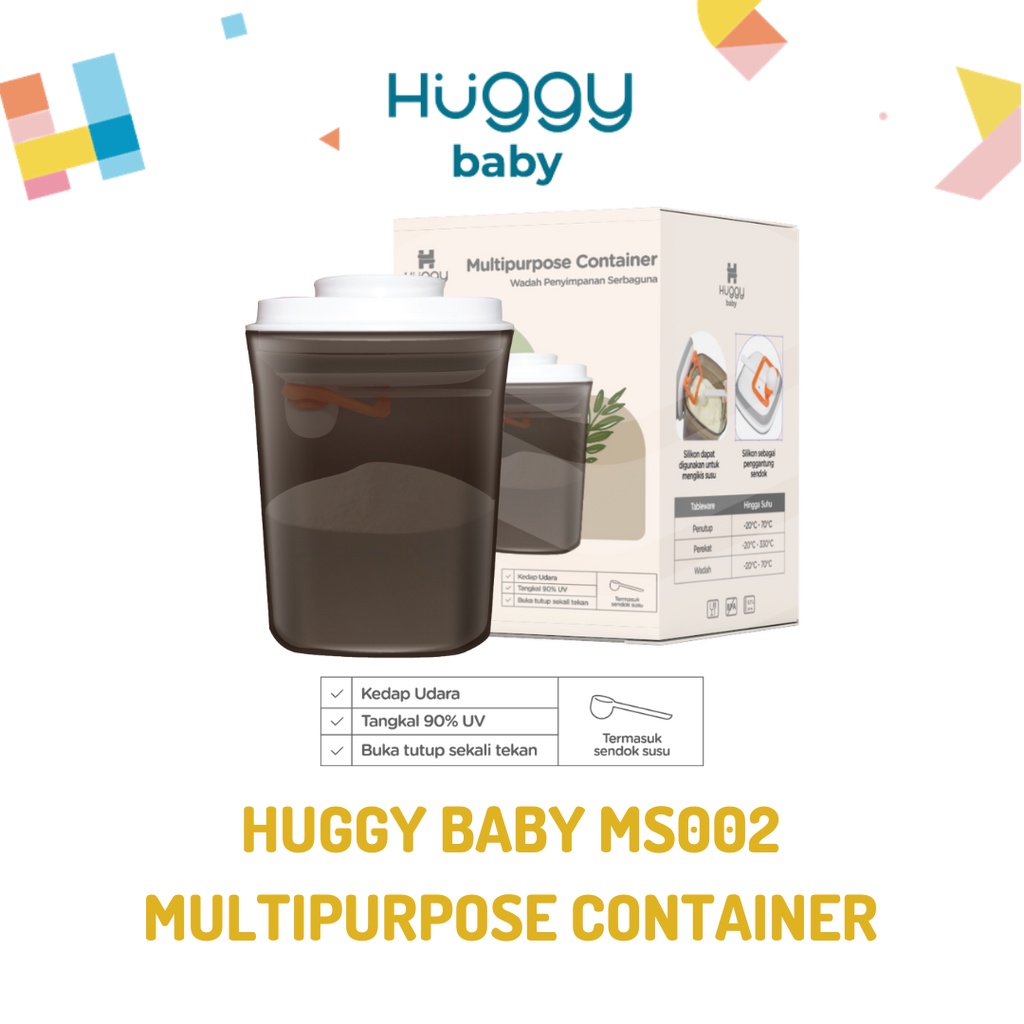 Huggy Baby MS002 Multipurpose Container 700ml | Kotak Susu Wadah Makanan Serbaguna