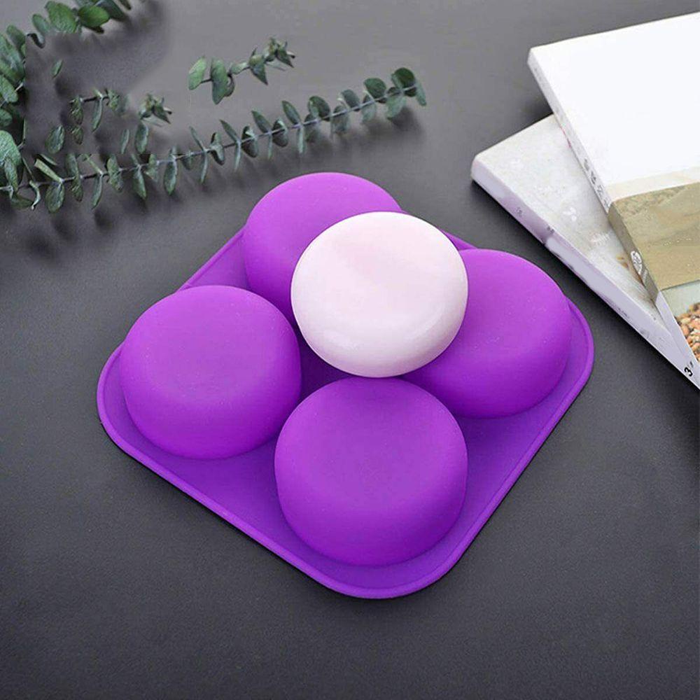 TOP Cetakan Sabun Silikon Dekorasi Rumah Perlengkapan Membuat Kerajinan DIY 4rongga Handmade Soaps Supplies