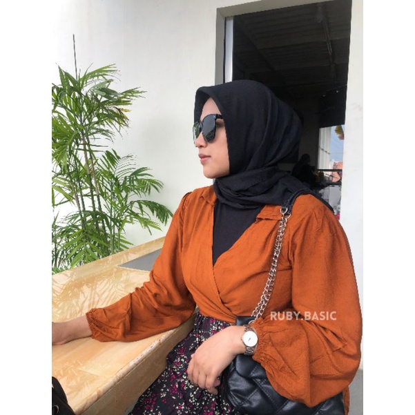 RUBY WRAP TOP RAYON LENGAN BALON