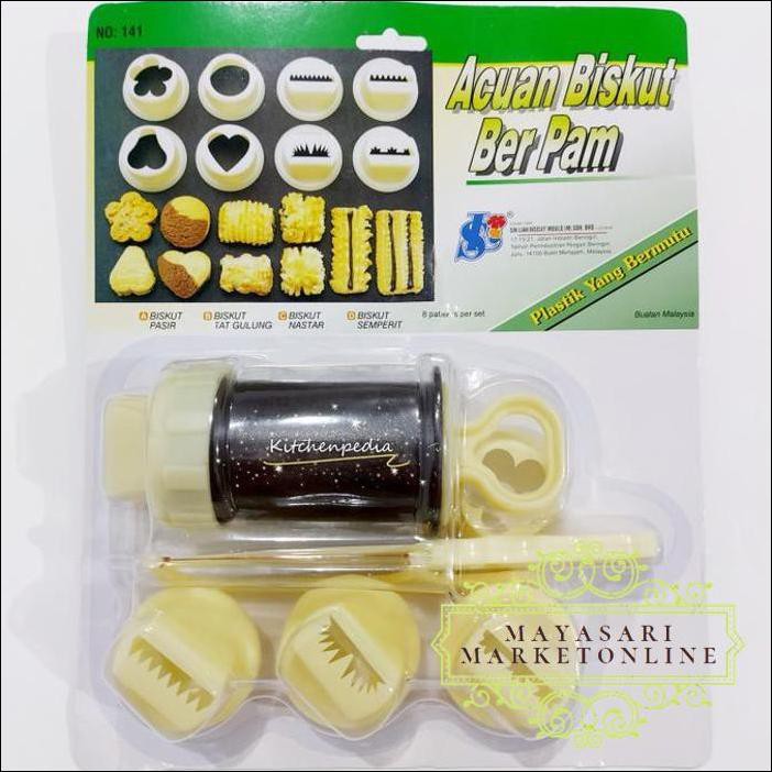 

Cetakan Biskuit Pasir Tat Gulung Nastar Kue Semprit Nomor 141