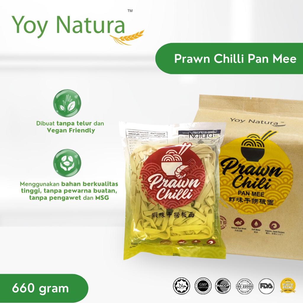 

Yoy Natura Mi Instan Rasa Udang Pedas / Mee Pok Udang Pedas isi 6pax [HALAL]