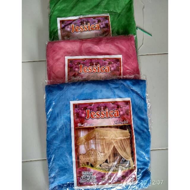 Kelambu Tebal Jessica polos ukuran 200×200