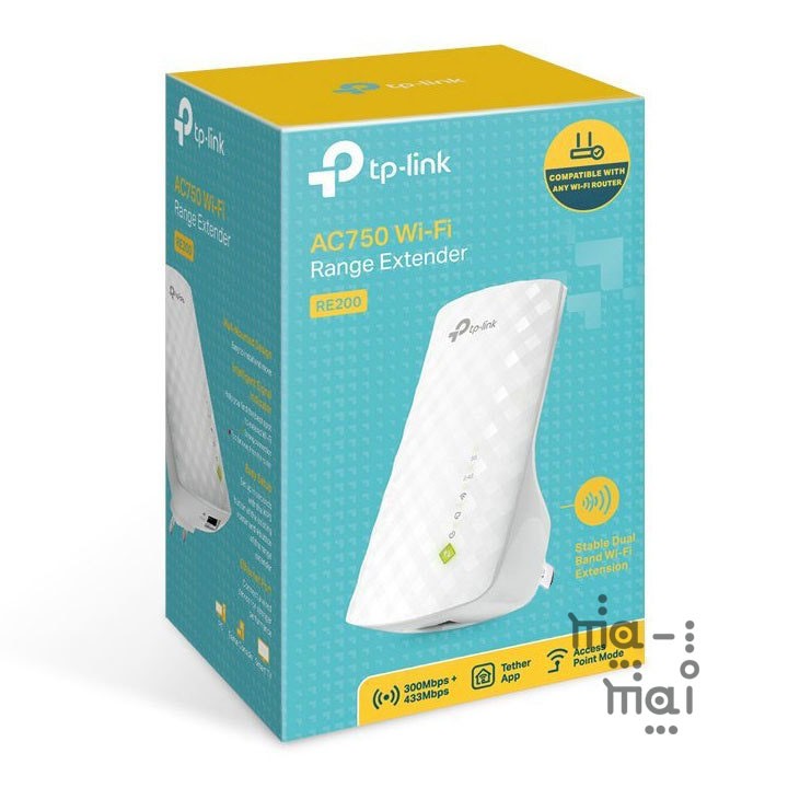 TP-Link Range Extender RE200 AC750 Wi-Fi Range Extender