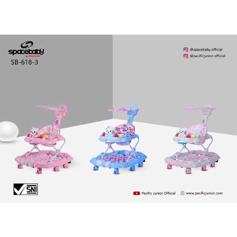 [FREE PACKING KARDUS] Baby Walker Space Baby SB 612-3 611-3 615-3 618-3