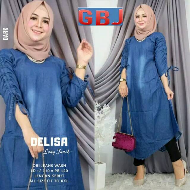 ALYA FASHION❤ LUNA TUNIK JEANS❤