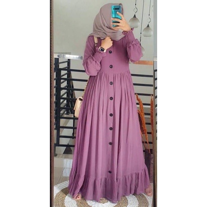 GAMIS POLOS FULL KANCING / GAMIS MONALISA MAXI BUSUI FULL KANCING