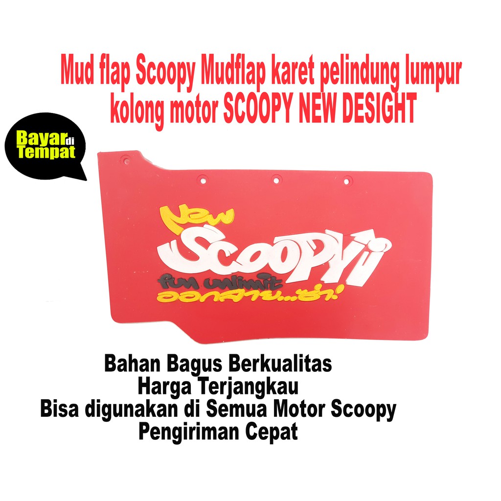 MUD FLAP NEW THAILOOKSTYLE MUDFLAP BEAT FI-ALL NEW HONDA VARIO-SCOOPY FI ESP-YAMAHA NMAX OLD