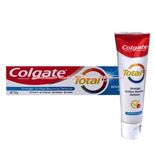 Colgate Total 12 Advanced Fresh 150gr Stronger 12 Hour Bacterial Defense Odol Pasta Gigi Colgate Toothpast Colgat Kolget