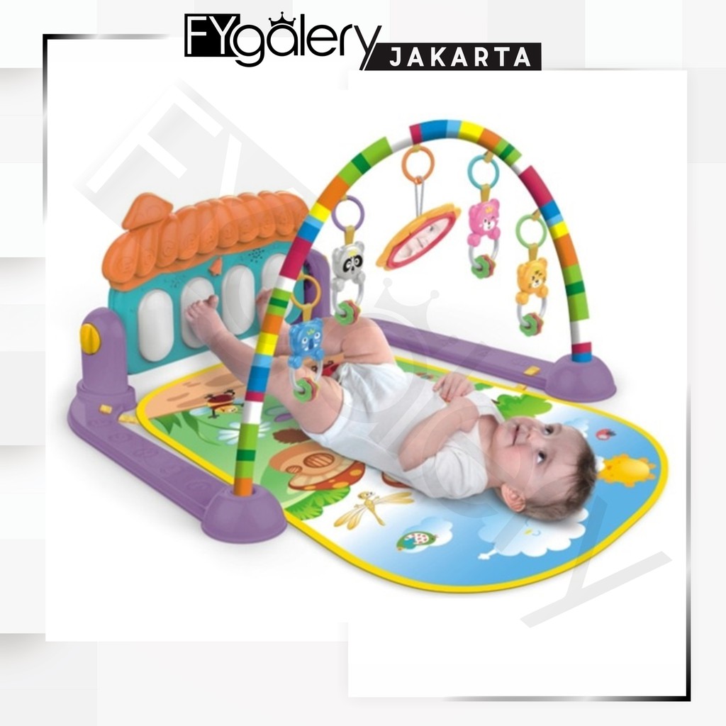 FYGALERYJAKARTA PM2388 Playgym Playmat Untuk Bayi Mainan Gym Piano