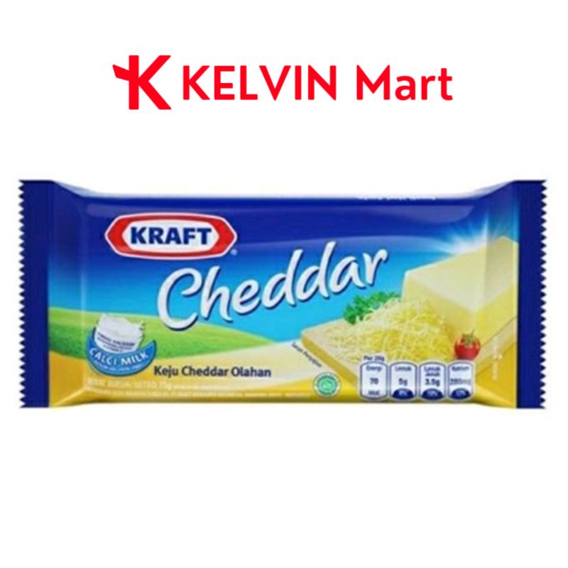 

Kraft Keju Cheddar Pck 70g | KELVIN Mart