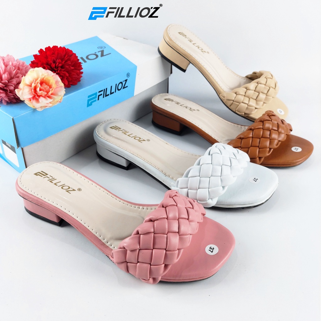 Sandal Wanita Heels Wanita 3cm Terbaru Fillioz F-3