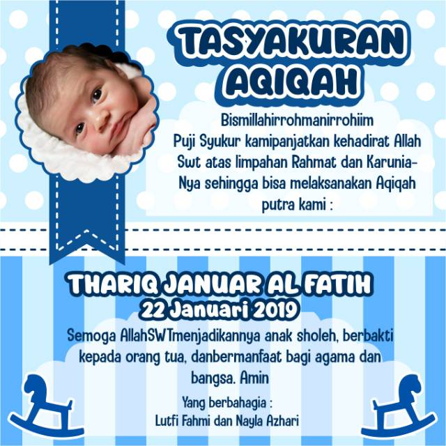  Contoh  Desain  Banner  Banner  Kelahiran Bayi Laki Laki 