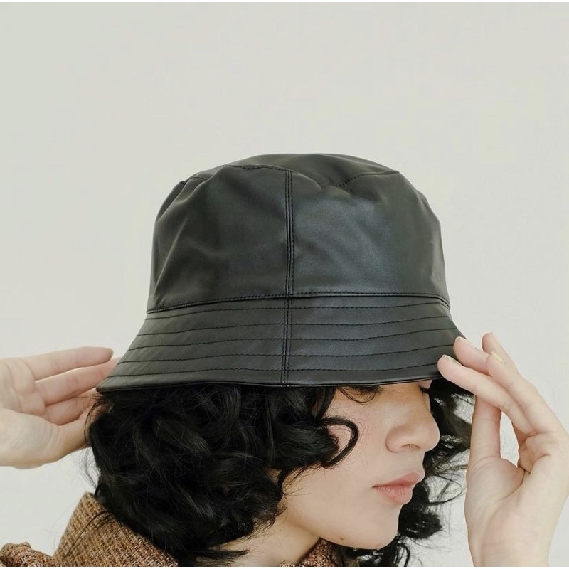 Leather Bucket Hat