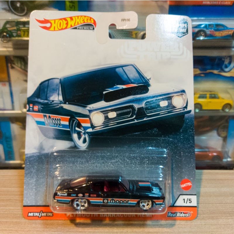 HOT WHEELS PLYMOUTH BARRACUDA HEMI - POWER TRIP - PREMIUM