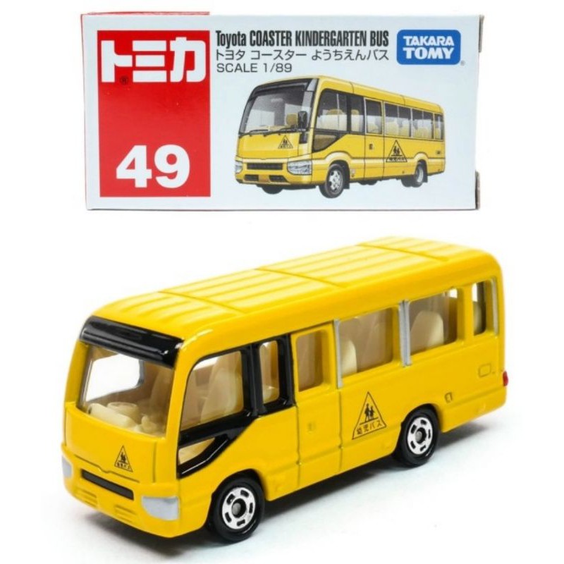 Tomica Reguler No 49 Toyota COASTER KINDERGARTEN BUS TAKARA Tomy