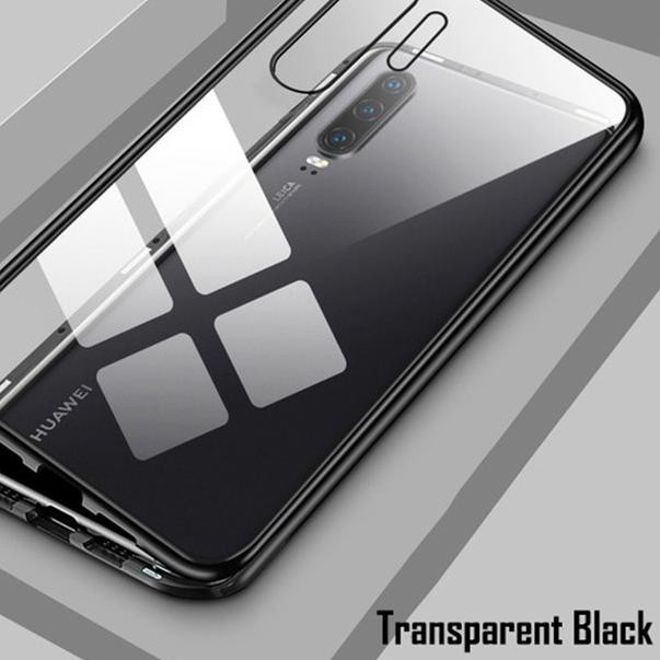 Luxury Magnetic Huawei P20 / P30 / Lite / Pro Tempered Glass Hard Case