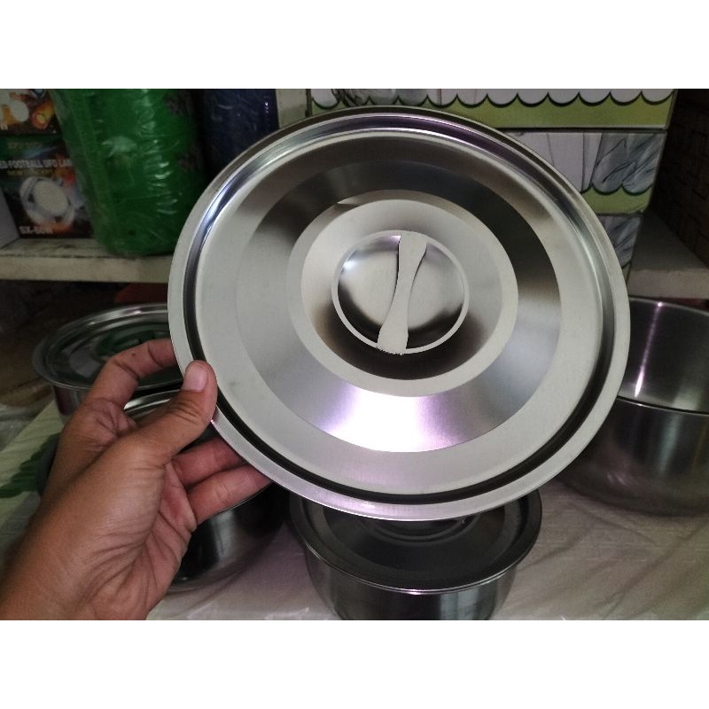 (Murah) Panci Indian pot 5pcs / Panci Stainless 5 susun