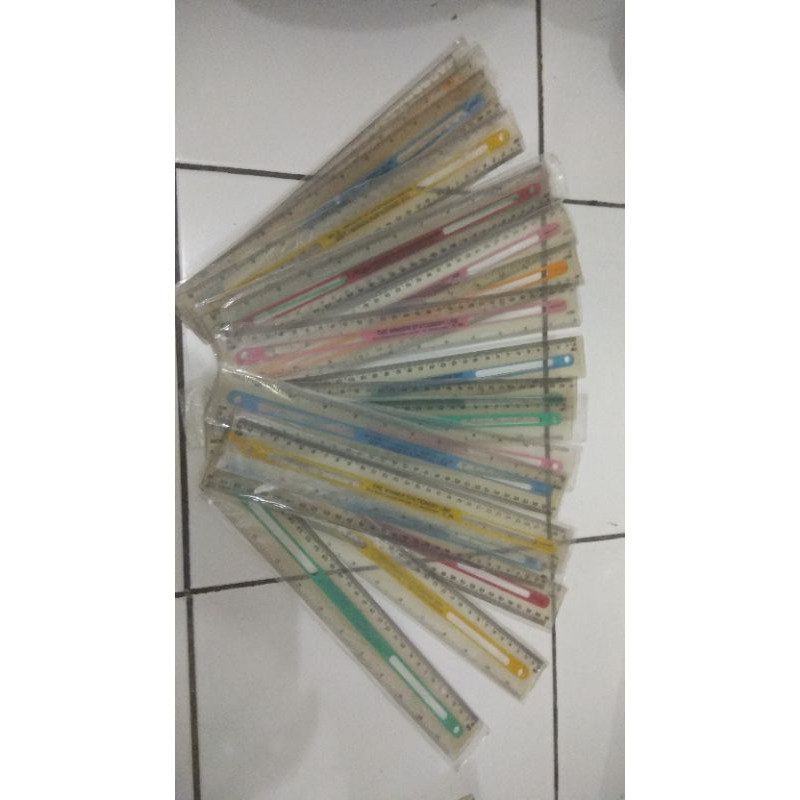 

Penggaris Kaca Plastik 30 cm