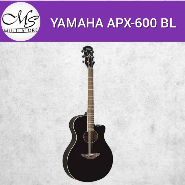 Gitar Akustik Elektrik - YAMAHA APX600 BLACK - APX 600BL- APX-600-BL - APX600 - APX 600