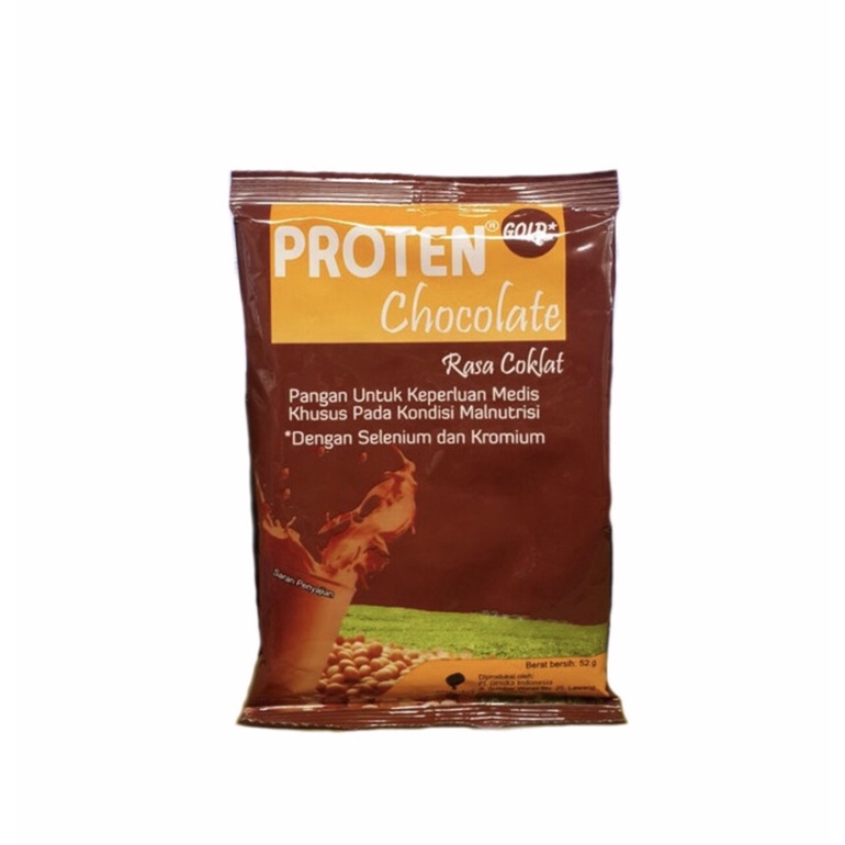 Proten gold box 20 sachet @52 gram ( susu medis khusus tinggi protein )