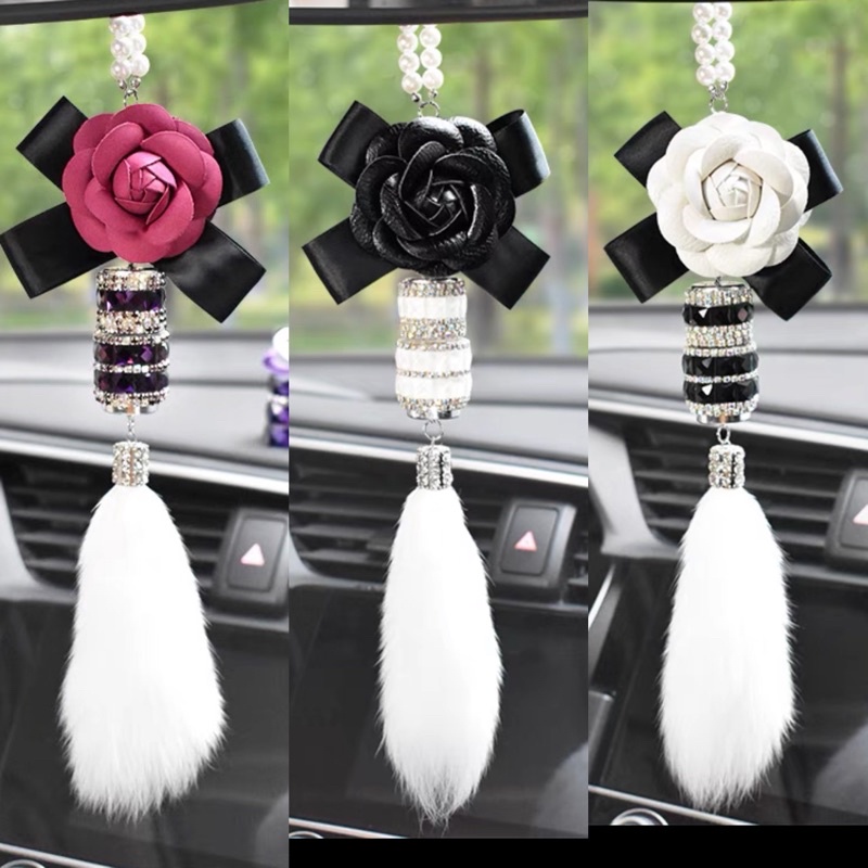 gantungan spion mobil parfume bunga pita gantungan spion mobil bunga rose parfume bulu spion parfume bottle