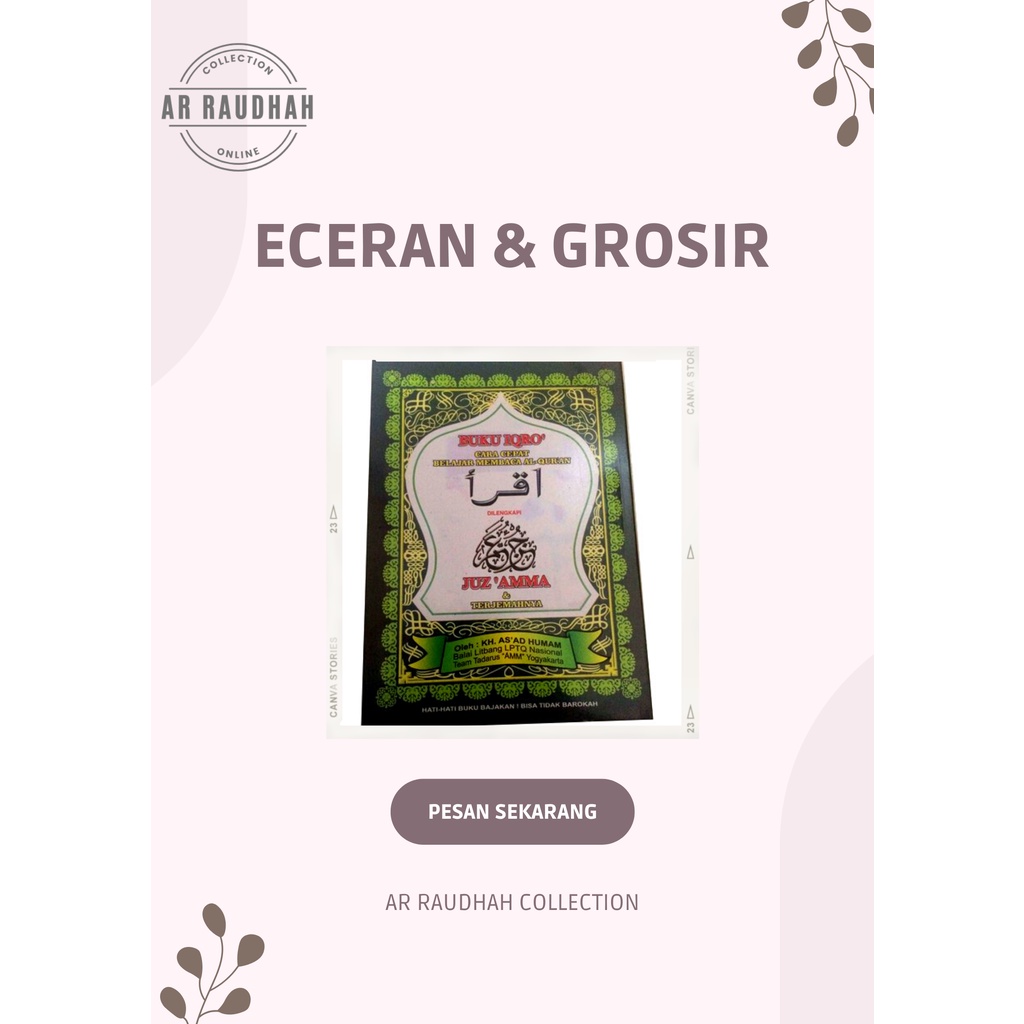 Iqro Juz amma Besar  Grosir & eceran