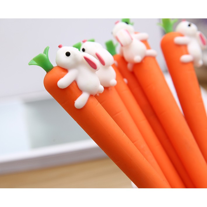 Bolpoin Bentuk WORTEL Sayur CARROT / Pulpen 0,38 mm Motif WORTEL CARROT Lucu / Ballpoint Wortel Imut