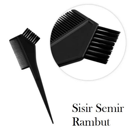 SISIR SEMIR RAMBUT - KUAS WARNAI RAMBUT - HAIR CREAM COMB - Kemasan Satuan - Bersih dan Steril