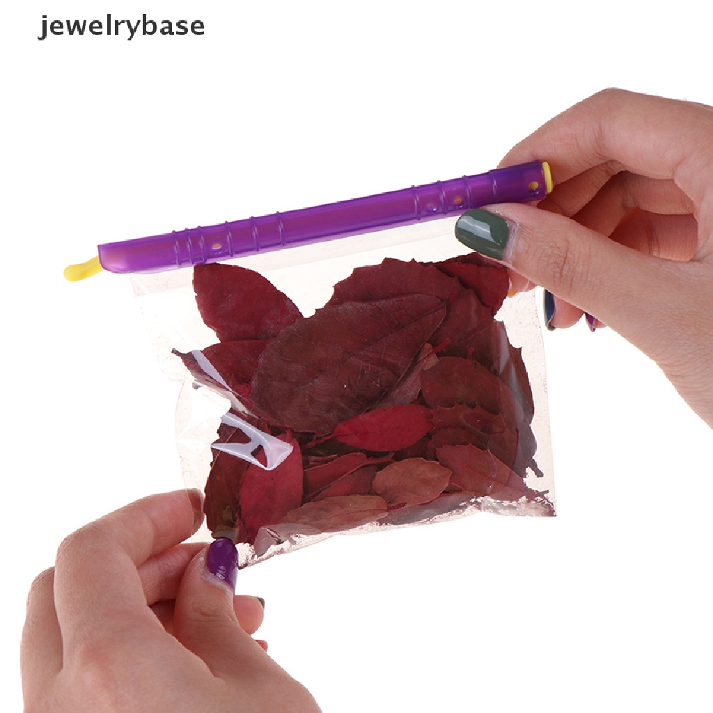 (jewelrybase) 8pcs Klip Segel Kantong Plastik Penyimpanan Serbaguna