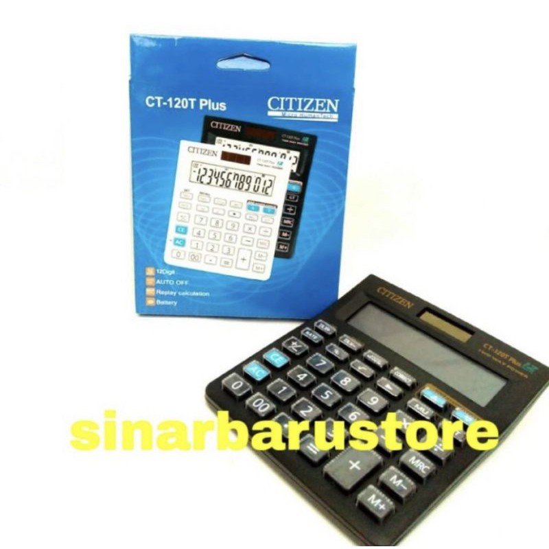 

Kalkulator/calculator "citizen" Kw Ct-120T plus 12 digit murah