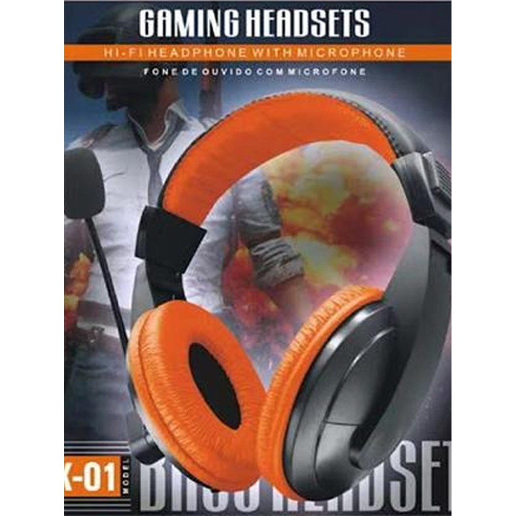 CaseSeller -  RX - 01 HEADPHONE / HEADSET GAMING UNTUK LAPTOP / PC / HANDPHONE WITH MICROPHONE