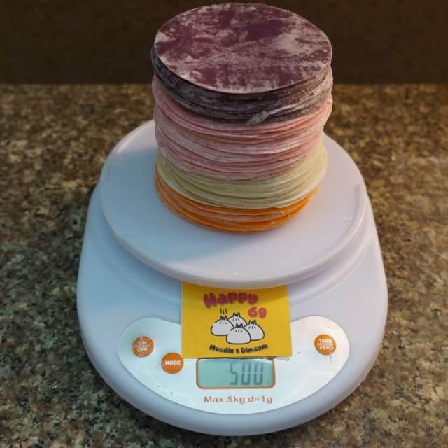 

Kulit Dimsum Pelangi 4 Warna