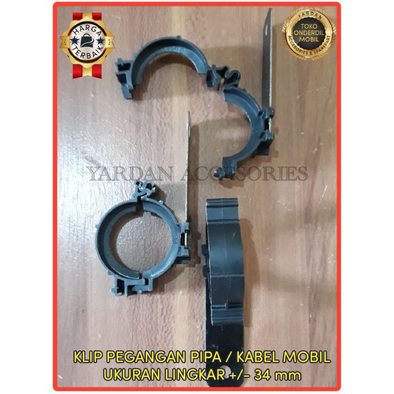 KLIP PEGANGAN PIPA/KABEL MOBIL 34 mm
